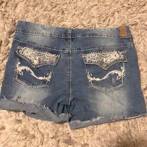 Series 31 distressed denim shorts